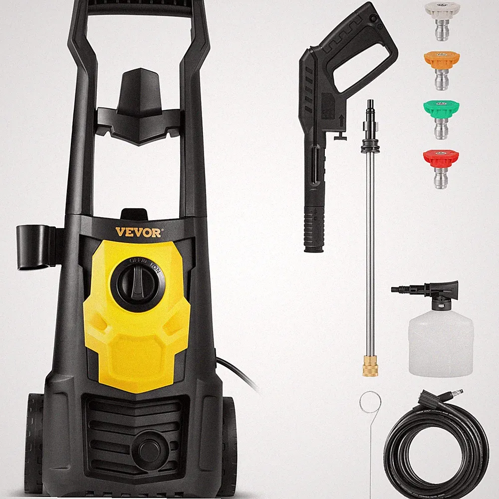VEVOR Electric Pressure Washer High Pressure Washer 2000PSI 1.76GPM Patio Home
