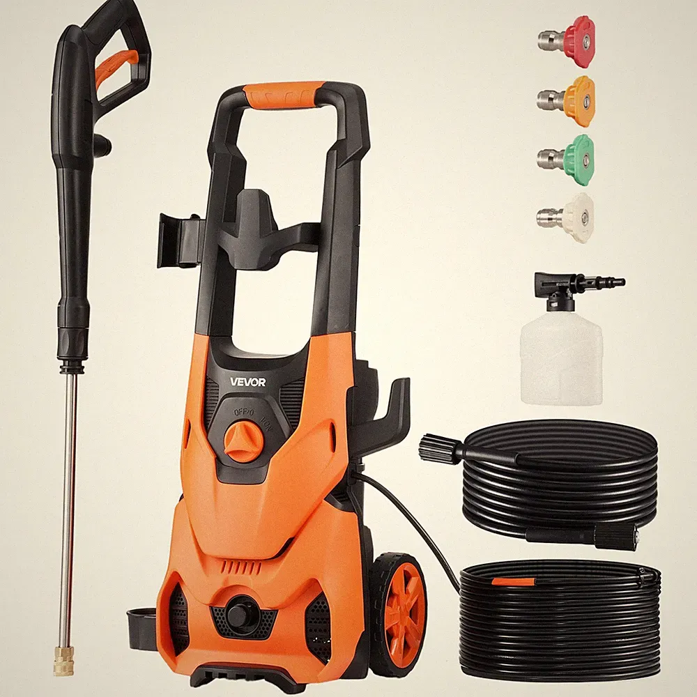 VEVOR Electric Pressure Washer Max 4200 PSI 2.8 GPM with Nozzles & Foam Cannon