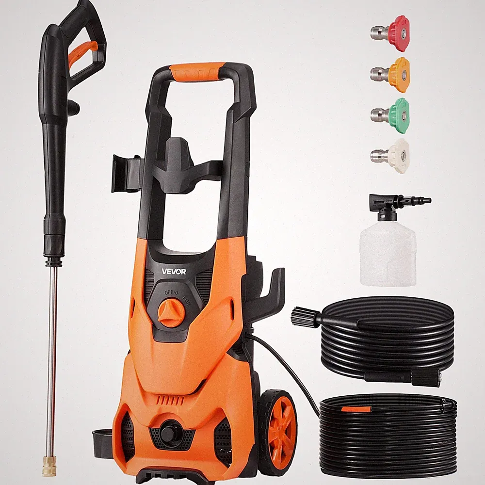 VEVOR Electric Pressure Washer Max 4200 PSI 2.8 GPM with Nozzles & Foam Cannon