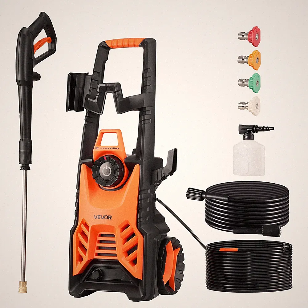 VEVOR Electric Pressure Washer Max 4500 PSI 3.2 GPM With Pressure Adjustment