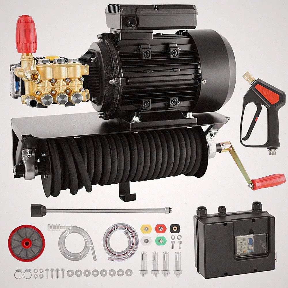 VEVOR Electric Pressure Washer Pump Kit Triplex Pump with 5HP Motor and Bracket