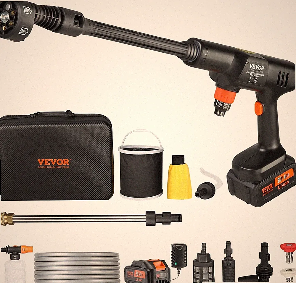VEVOR High Pressure Cordless Washer Cleaner Portable Water Spray Car Gun 652 PSI