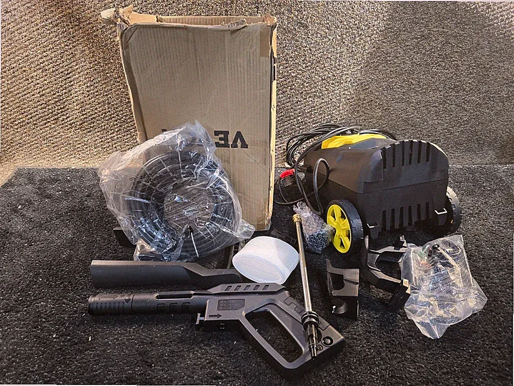 Vevor HRT03S Electric Pressure Washer, 2000 PSI, Max 1.65 GPM Power Washer 20ft