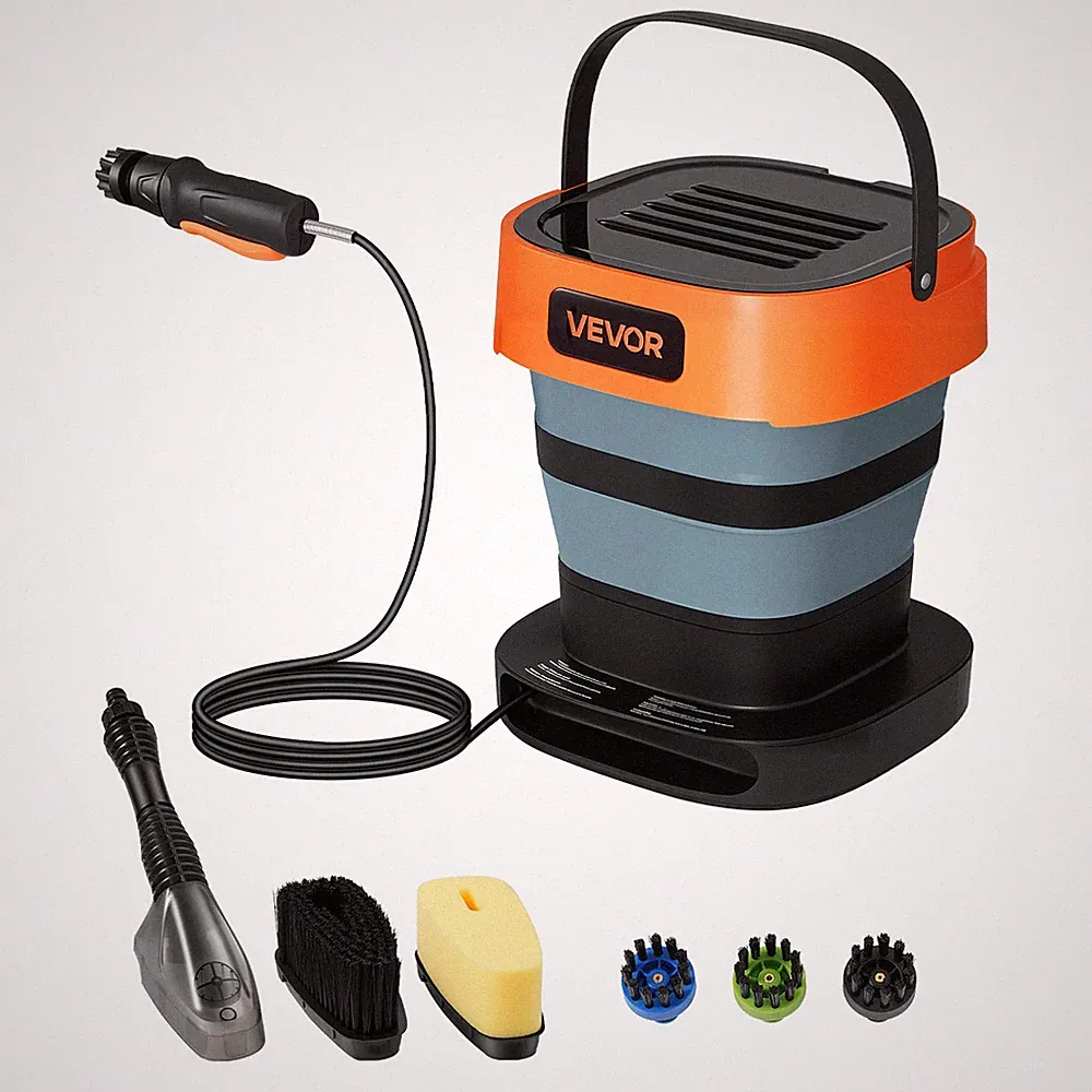 VEVOR Portable Cordless Pressure Washer with Magnetic Brush Foldable for Camping