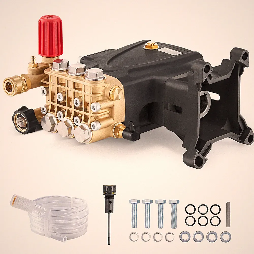 VEVOR Pressure Washer Pump 1 in Shaft Horizontal Triplex Plunger 4000 PSI 4.0GPM
