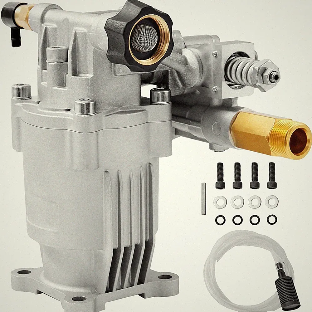 VEVOR Pressure Washer Pump, 3/4" Shaft Horizontal, 2500-3400PSI, 2.5 Silvery
