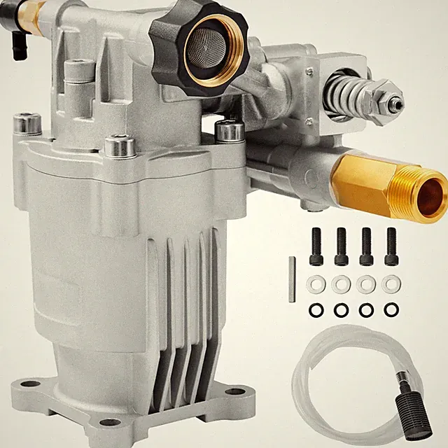 VEVOR Pressure Washer Pump, 3/4" Shaft Horizontal, 2500-3400PSI, 2.5 Silvery