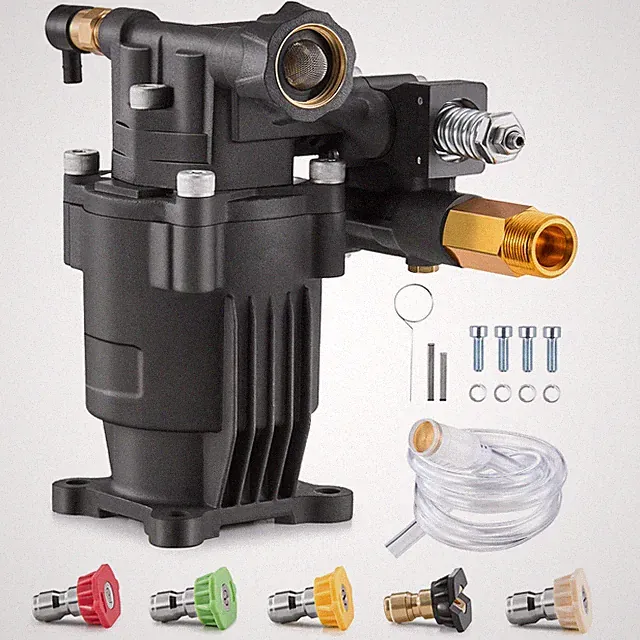 VEVOR Pressure Washer Pump 3/4" Shaft Horizontal 3500 PSI 2.5GPM with 5 Nozzles