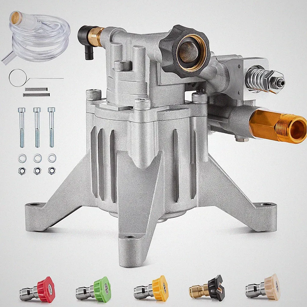 VEVOR Pressure Washer Pump 7/8" Shaft Vertical 3300 PSI 3.0GPM with 5 Nozzles