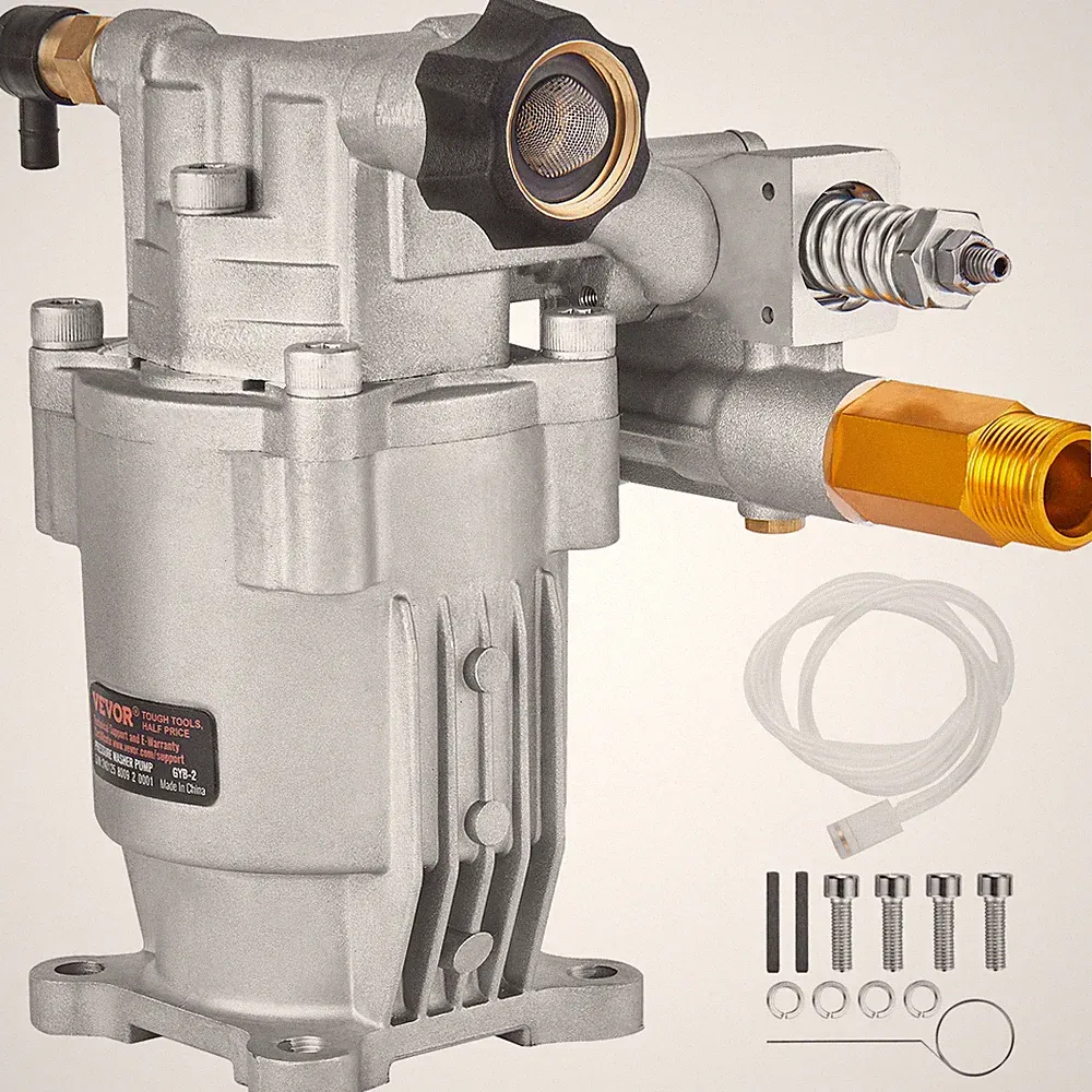 VEVOR Pressure Washer Pump Power Washer Pump 3/4" Horizontal 3400 PSI 2.5 GPM