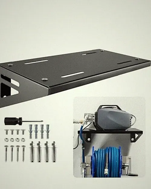 Wall Mount Electric Pressure Washer Shelf 20 x 10 Inch, Heavy Duty Power