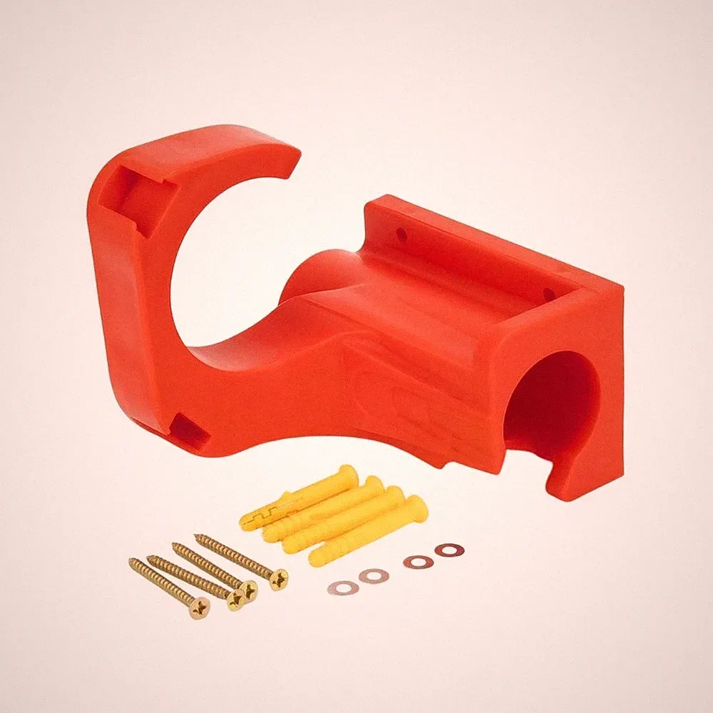 Wall mount for high-pressure cleaner, space-saving and durable.