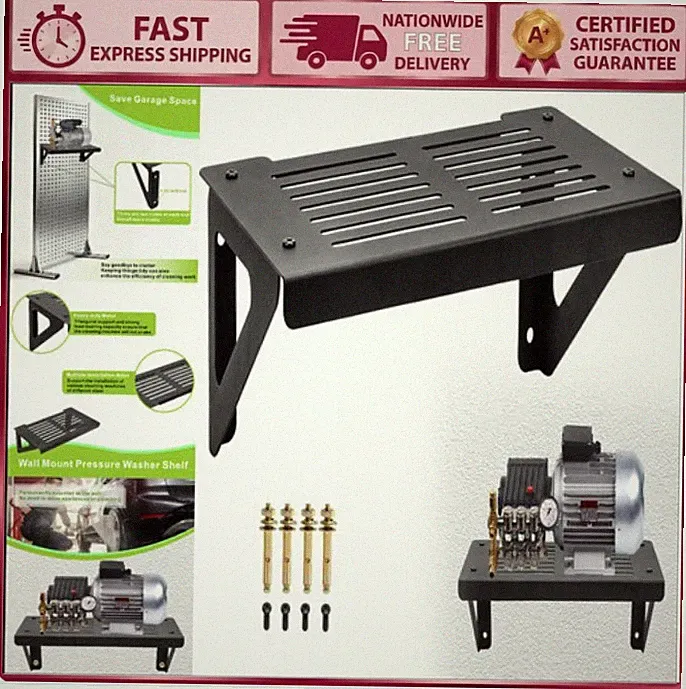 Wall Mount Pressure Washer Shelf - Electric Bracket Storage Rack for Garage & Sh