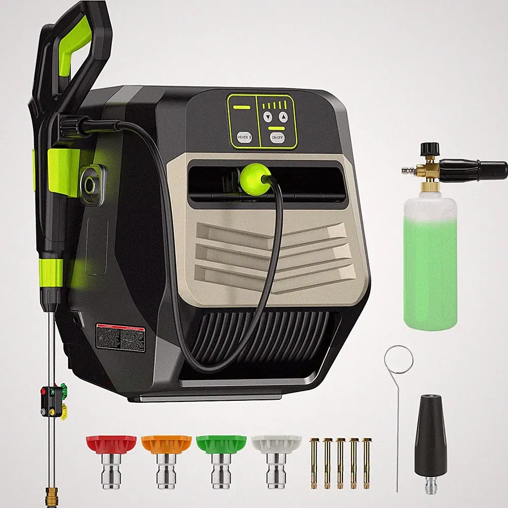 Wall Mounted Pressure Washer - Max 5500 PSI 3.6 GPM, 5 Levels Power Washer with