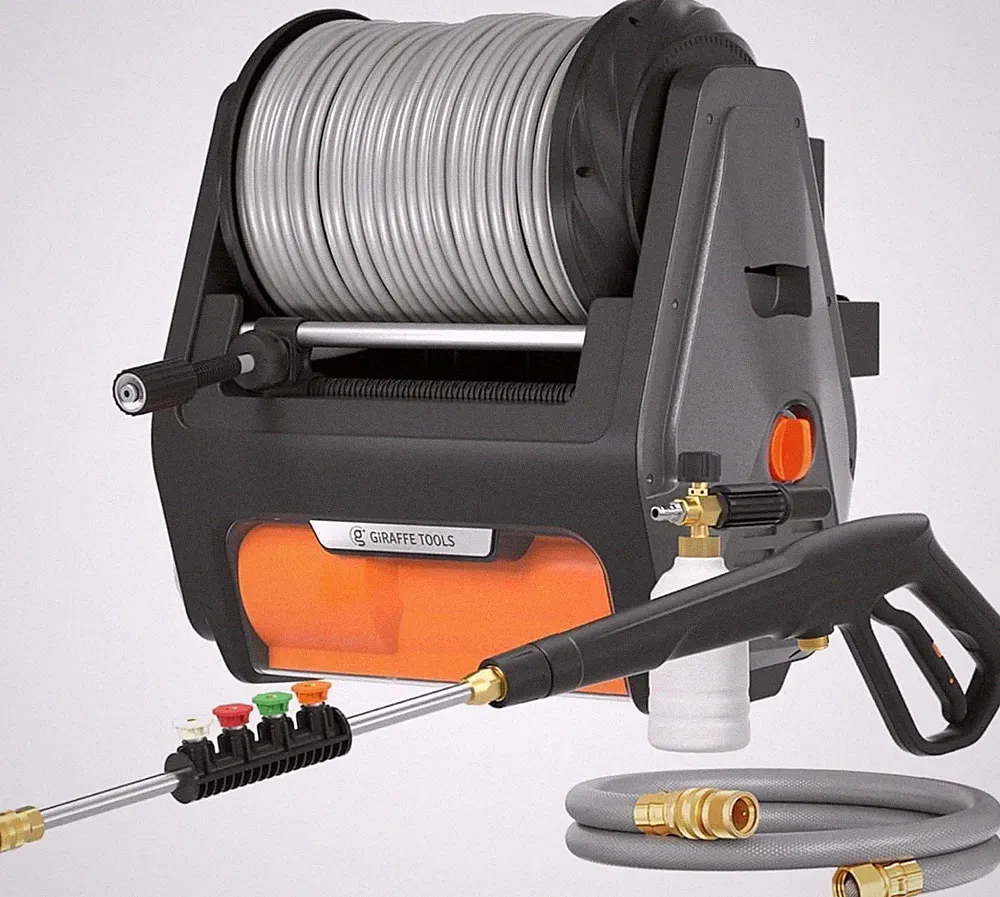 Wall Mounted Retractable Pressure Washer 2900 PSI 2.2 GPM Classic HP174-G30