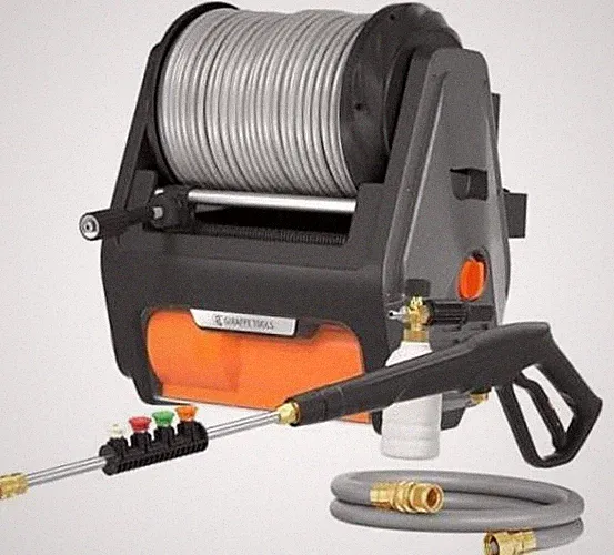 Wall Mounted Retractable Pressure Washer Pro,2900 PSI 2.2 GPM 100FT