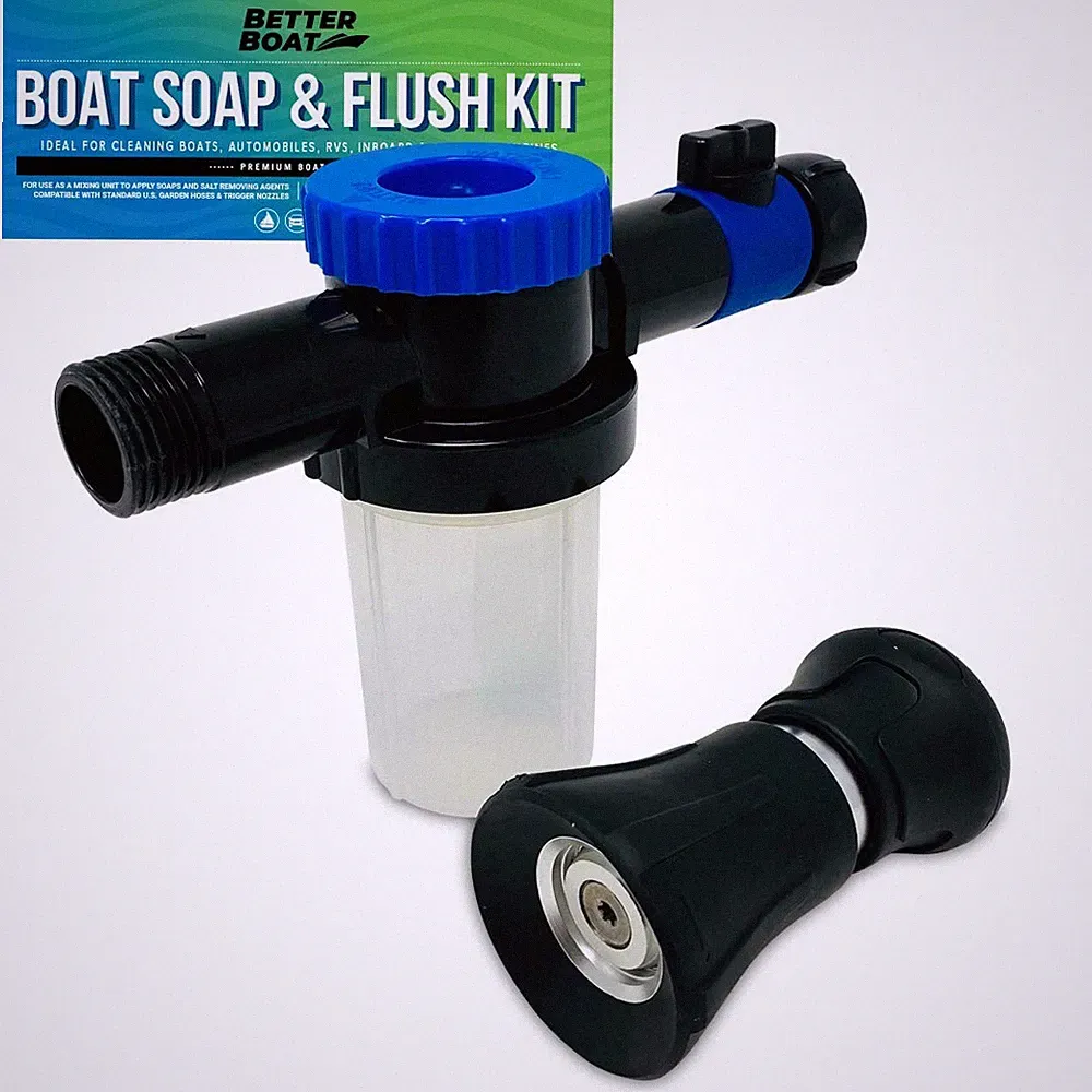 Wash Sprayer and Boat Engine Flush Kit, Water Hose Mixer for Salt Removal, Bo...