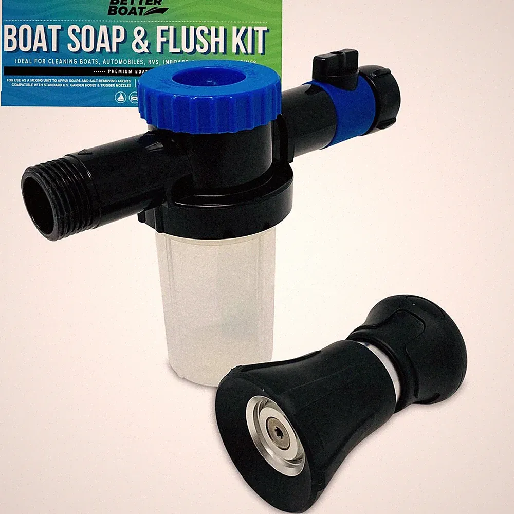 Wash Sprayer and Boat Engine Flush Kit, Water Hose Mixer for Salt Removal, Bo...