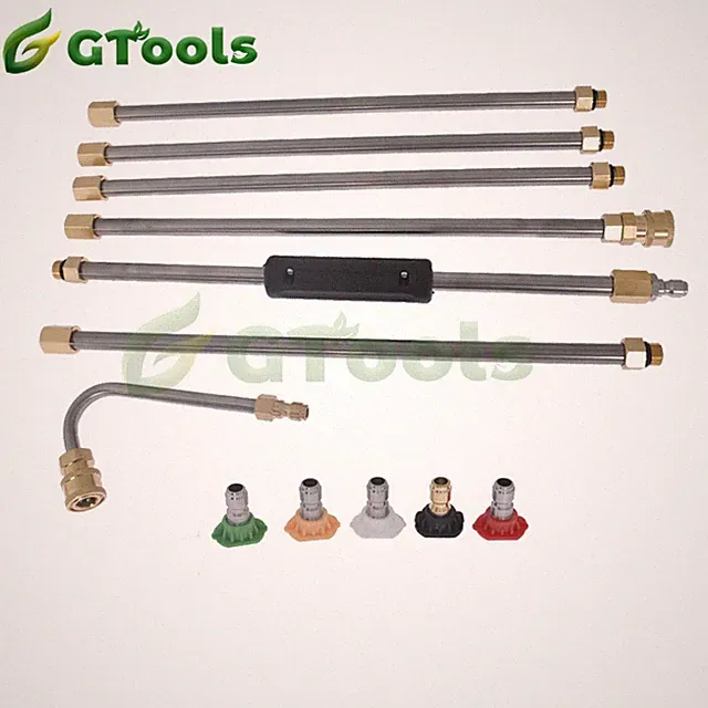 Washer Extension Wand 4000PSI Set 5 Cleaner Nozzle Hose Kit High Pressure New