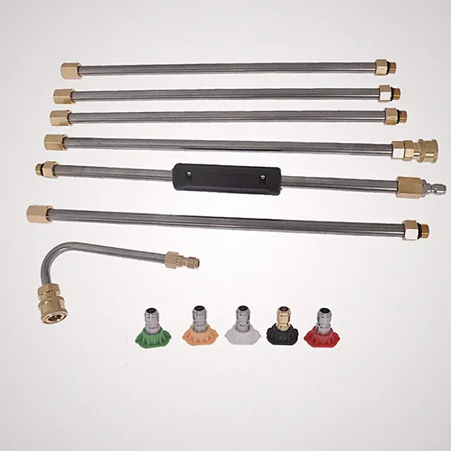 Washer Extension Wand Set 5 Cleaner Nozzle 4000PSI And Hose Kit High Pressure