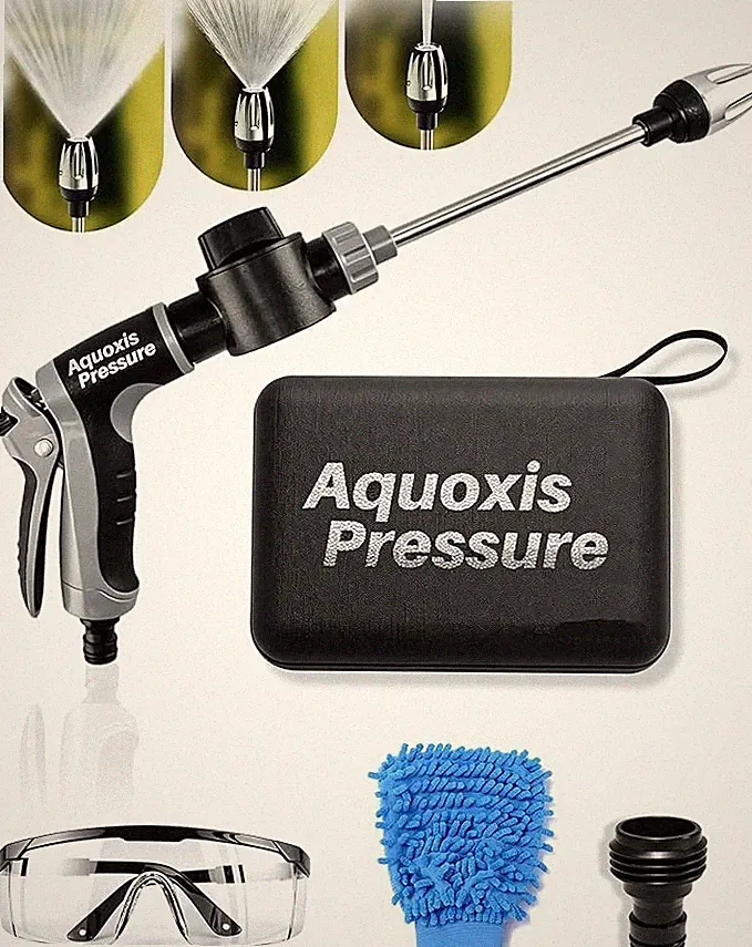 Washer Gun, High Pressure Garden Hose Nozzle with 360° Rotating Nozzle, 3 Spray