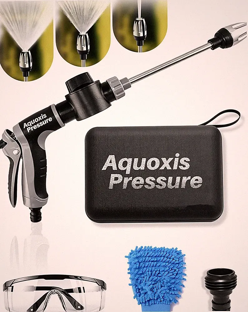 Washer Gun High Pressure Garden Hose Nozzle with 360° Rotating Nozzle, 3 Spray M