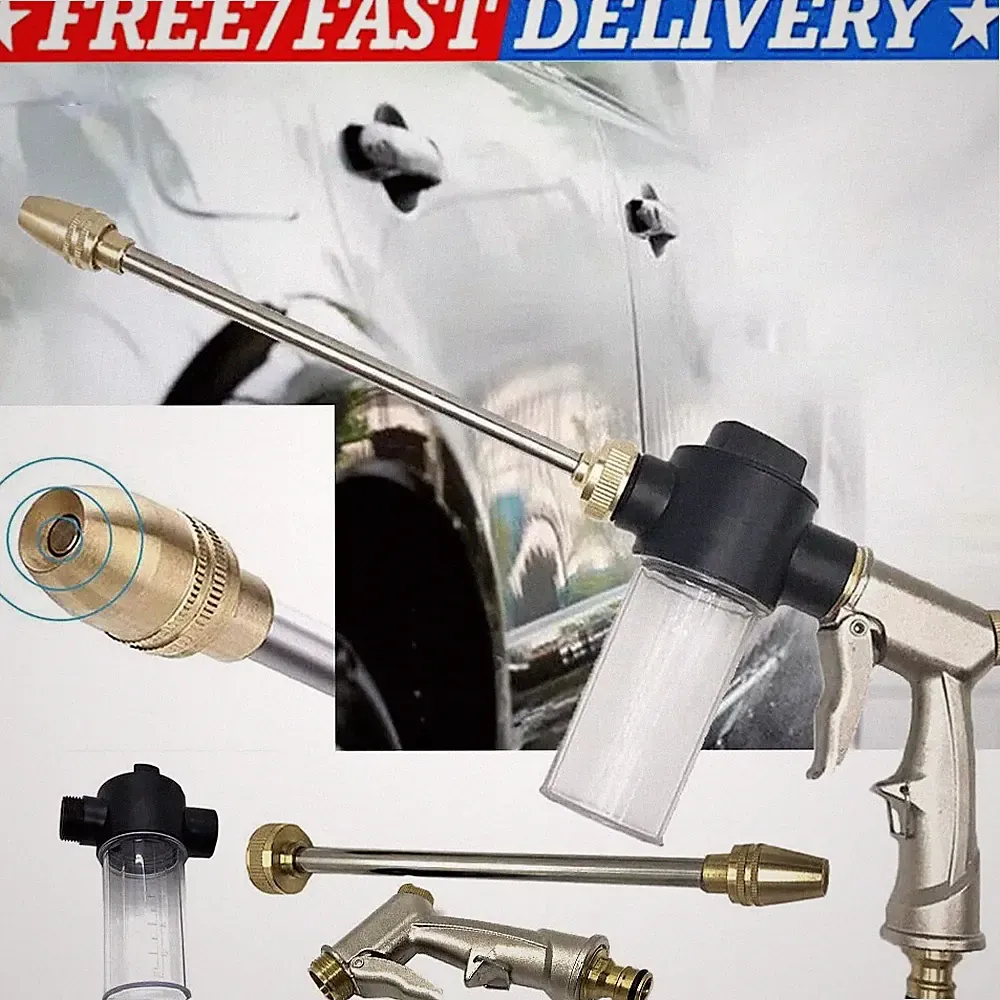 Washer Gun High Pressure Garden Wash Cleaning Soap Bottle Sprayer Car Snow Foam
