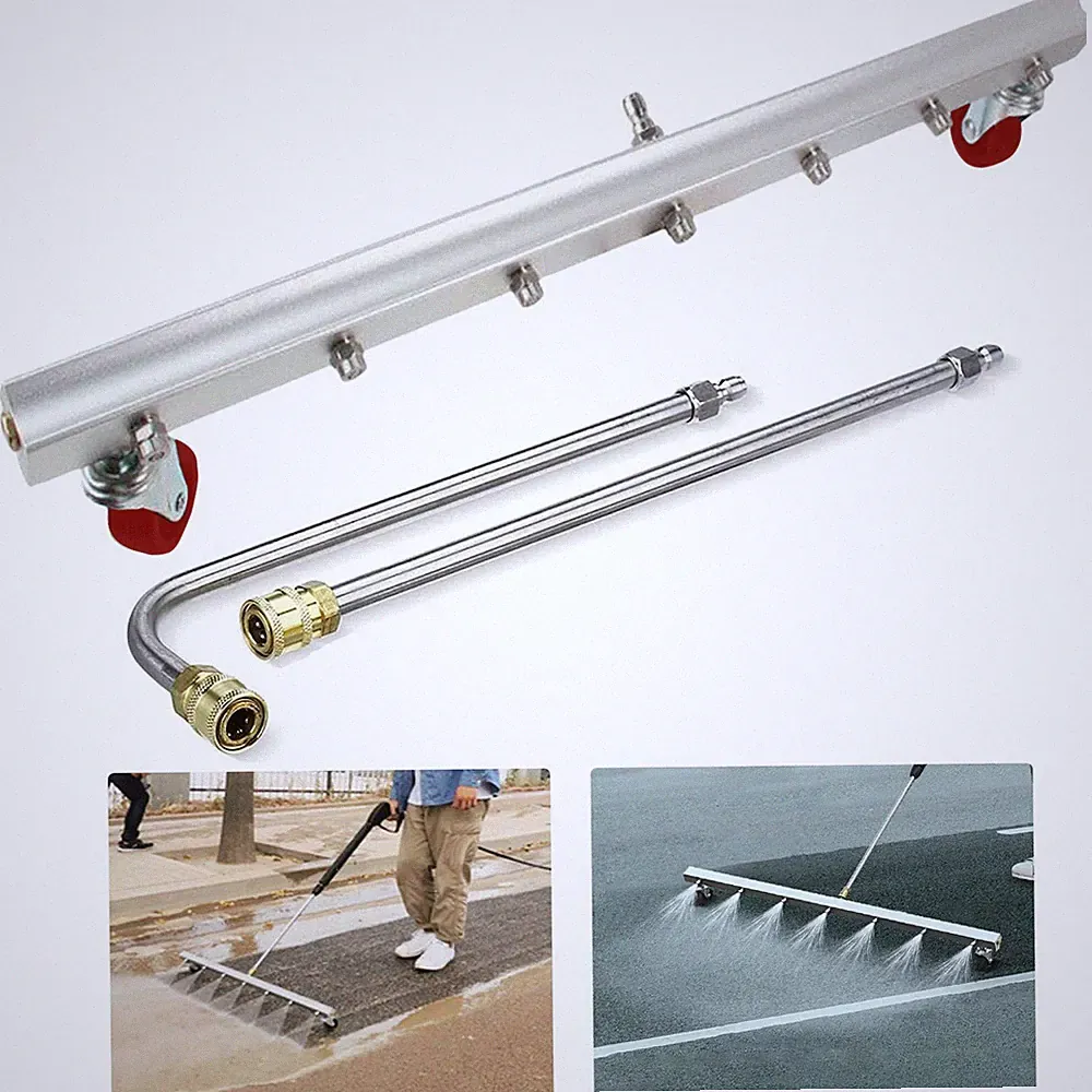 Washer Surface Cleaner Attachment for Pressure Washer,Power Water Broom 7 Nozzle
