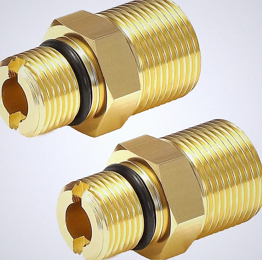Water Outlet Fitting for Gas Powered Pressure Washer Pumps, M22 Male to 3/8"...