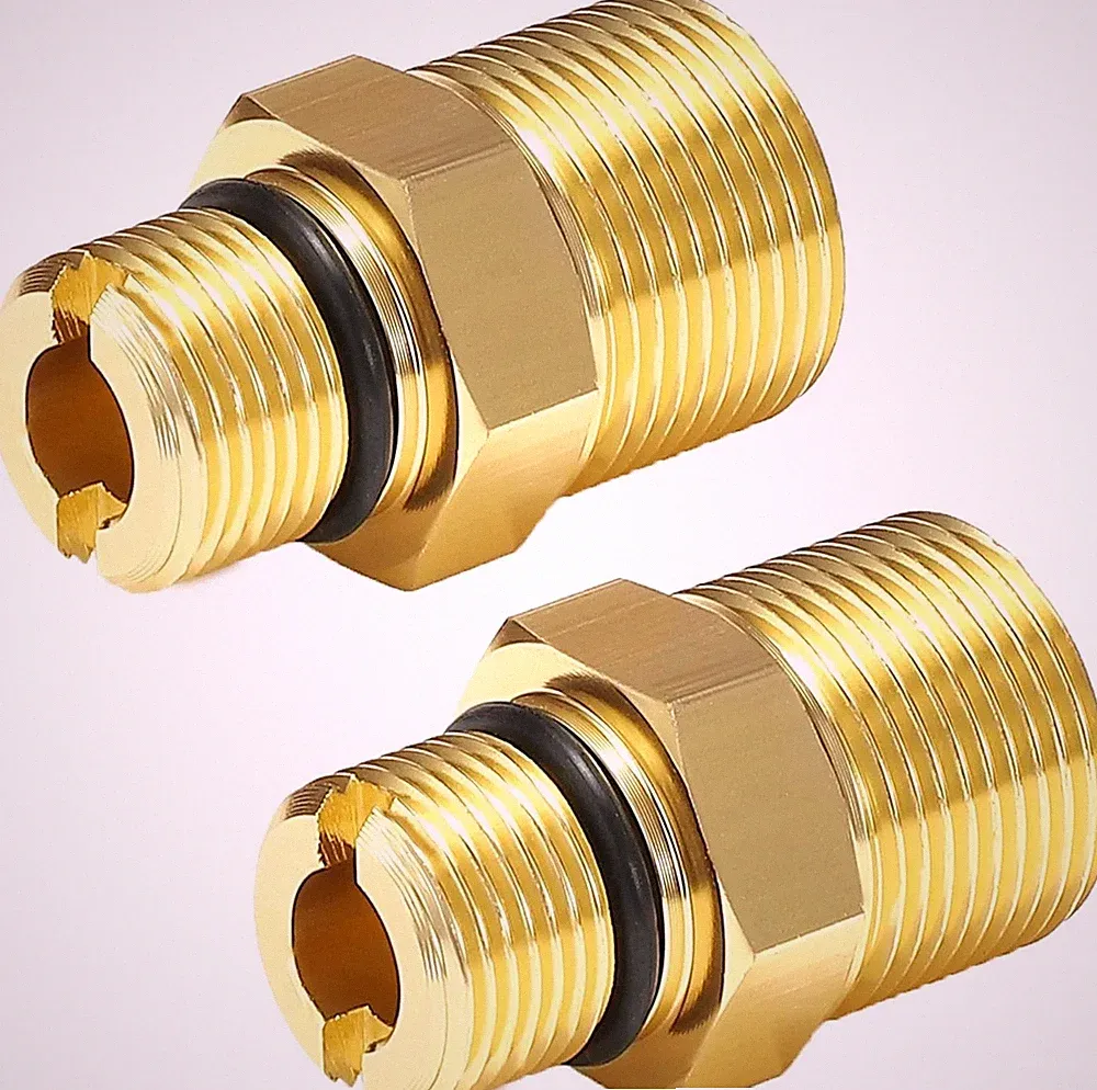 Water Outlet Fitting for Gas Powered Pressure Washer Pumps, M22 Male to 3/8"...