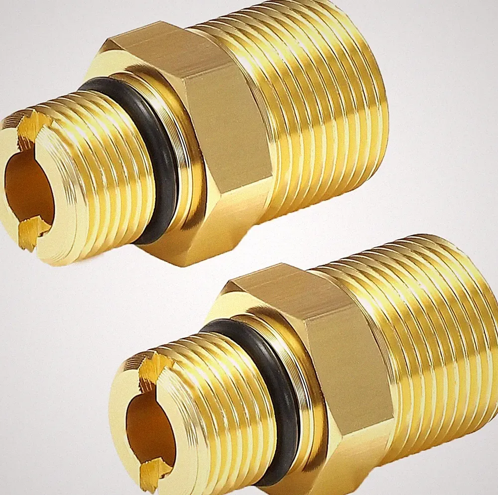 Water Outlet Fitting for Gas Powered Pressure Washer Pumps, M22 Male to 3/8"...