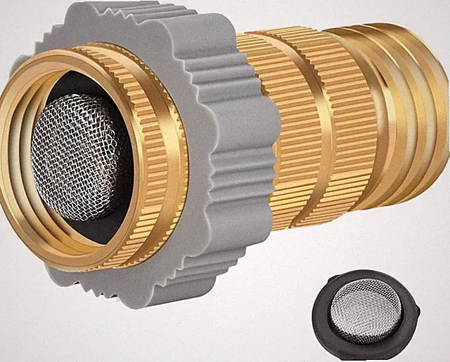 Water Pressure Regulator 40-50 PSI 3/4 Inch Thread Lead-Free Brass Inline RV