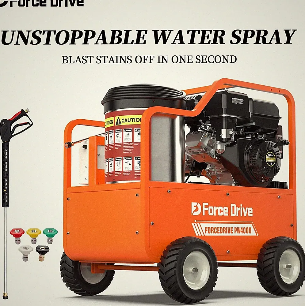 Water Pump 4000PSI 4GPM Hot Water High-Pressure Washer 13.5HP Gasoline NEW