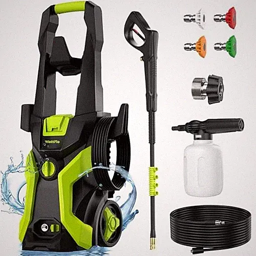 WATTFLO 2026 UPGRADED PRESSURE WASHER - BRIGHT GREEN