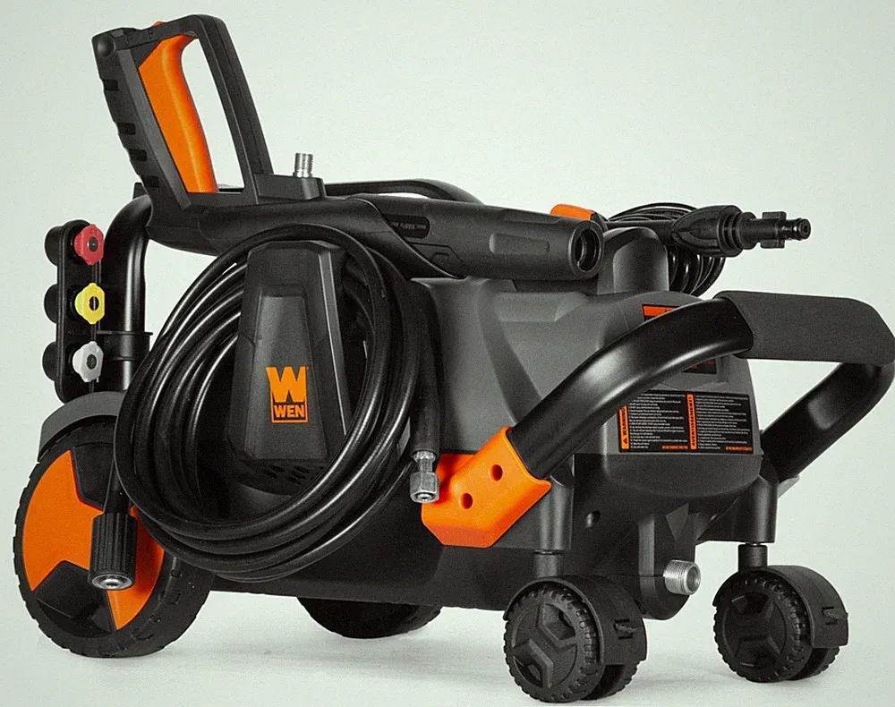 WEN PW2200 2200 PSI Electric Pressure Washer, 1.65 GPM w/Onboard Detergent Tank