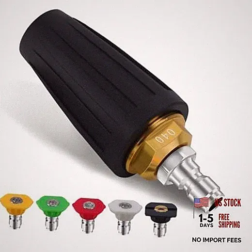Weslymoo Pressure Washer Spray Nozzle, Power Washer Tips 4000 PSI Max Rotating