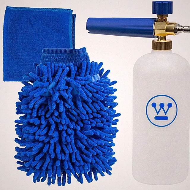 Westinghouse Auto Pressure Washer Accessory Kit - Foam Cannon, Mitt, Towel
