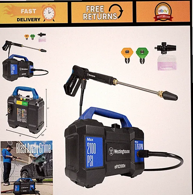 Westinghouse Electric Pressure Washer 2100 PSI 1.76 GPM with Foam Cannon