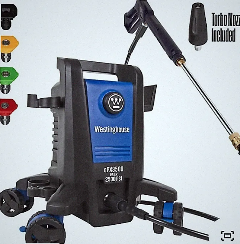 westinghouse electric pressure washer 2500 psi , 1.79 gpm