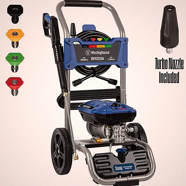 Westinghouse Electric Pressure Washer 3200 PSI 1.76 GPM with 5 Quick Connect Tip
