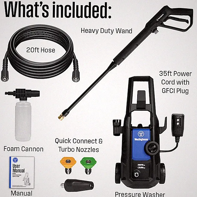 Westinghouse ePX3050 2100 PSI 1.76 GPM Cold Water Electric Pressure Washer