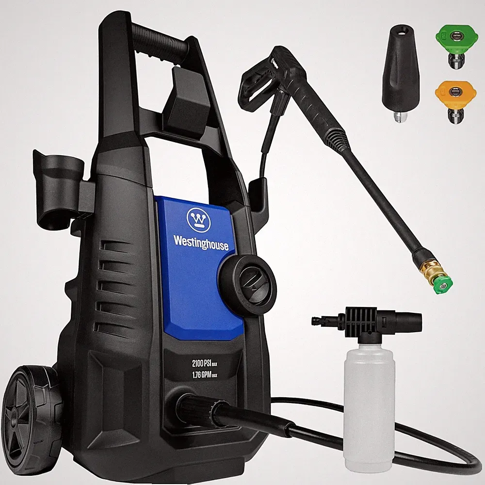 Westinghouse ePX3050 Electric Pressure Washer, 2100 Max PSI 1.76 Max GPM with Fo