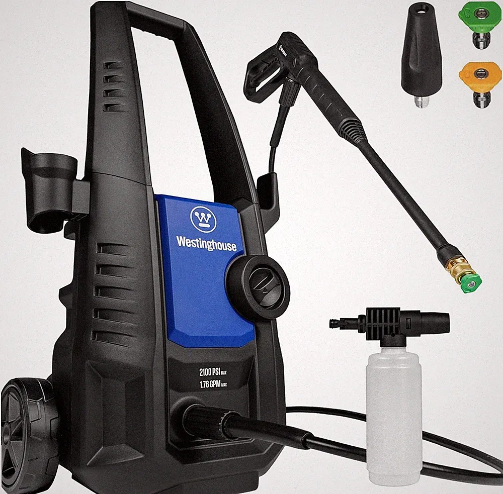 Westinghouse ePX3050 Electric Pressure Washer 2100 PSI 1.76 GPM Foam Cannon