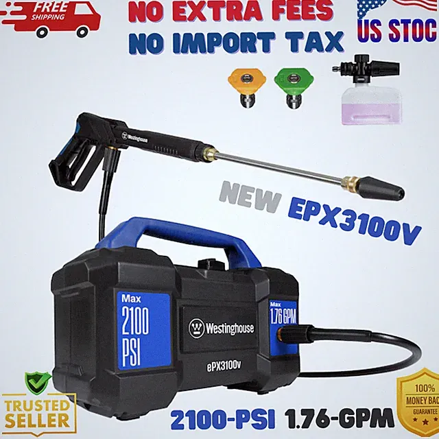 Westinghouse ePX3100v Compact, Box Style With Turbo Nozzle Max 2100-PSI 1.76-GPM