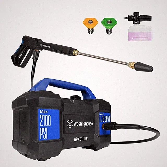 Westinghouse ePX3100v Electric Pressure Washer, 2100 Max 2100 PSI, Black