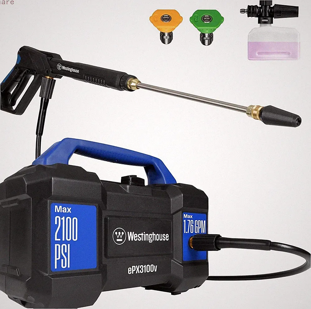 Westinghouse ePX3100v Electric Pressure Washer,2100Max PSI 1.76 Max GPM,Handheld