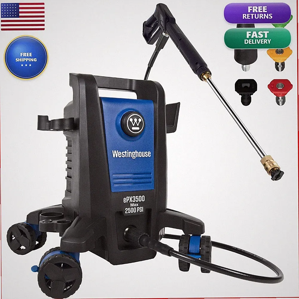 Westinghouse ePX3500 Electric Pressure Washer 2500 PSI 1.76 GPM 5-Nozzle Set