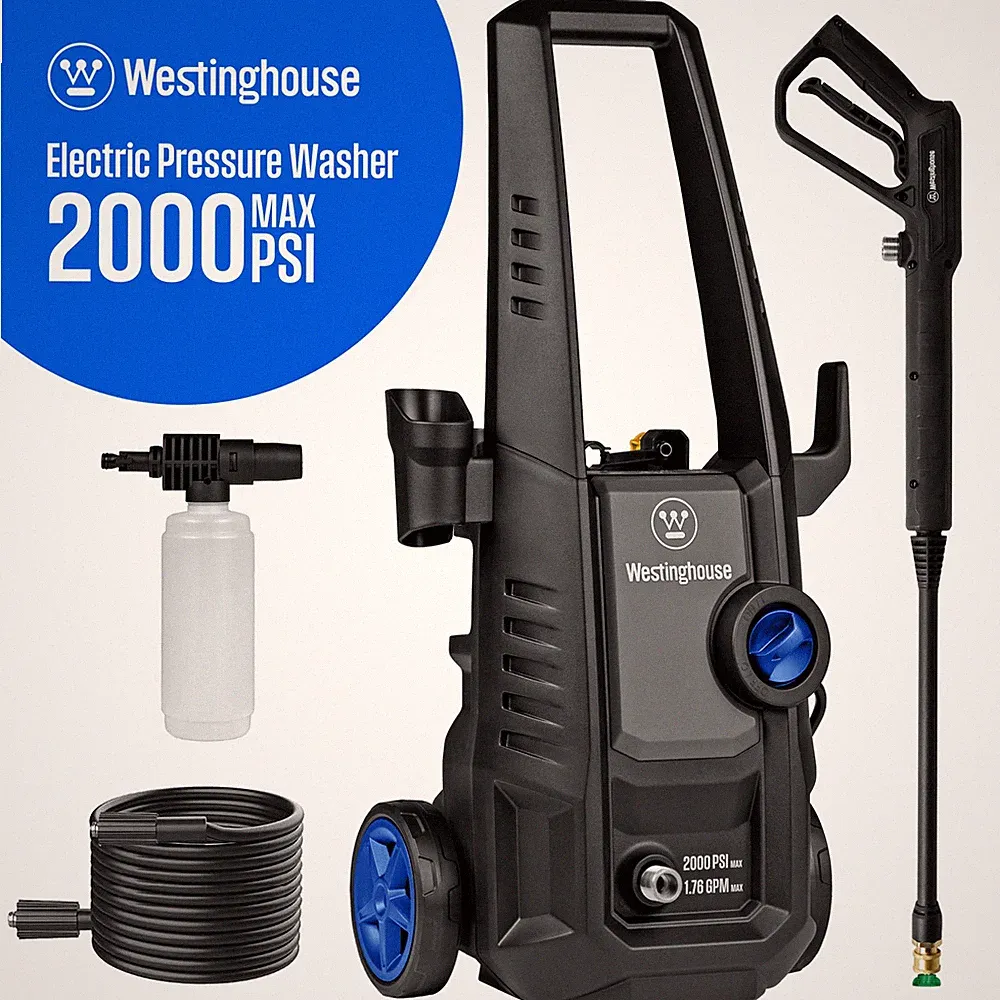 Westinghouse Open Box 2000 PSI 1.76 GPM Electric Powered Pressure Washer