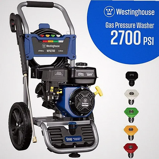 Westinghouse Powered Axial Cam Pump Pressure Washer Gas with Quick Connect Tips