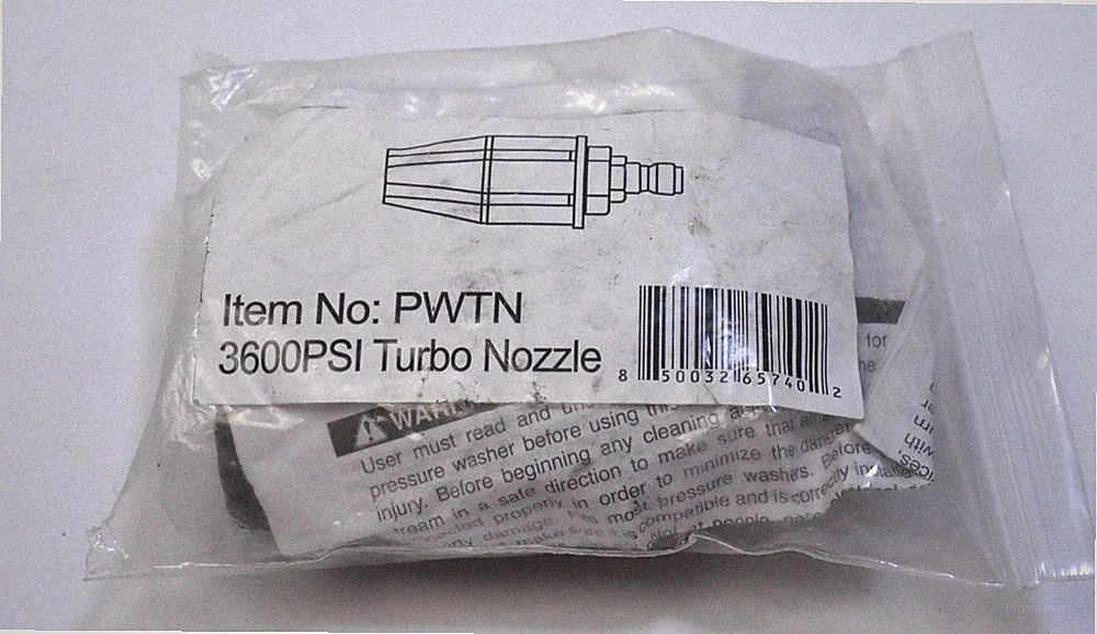 Westinghouse PWTN 3600 PSI Turbo Nozzle Pressure Washer 1/4" Connector